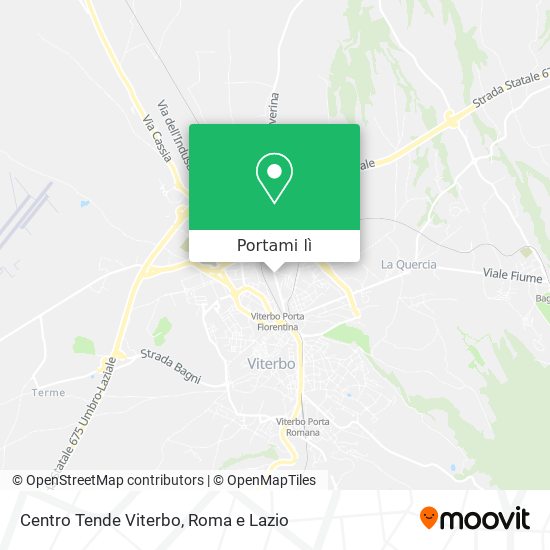 Mappa Centro Tende Viterbo