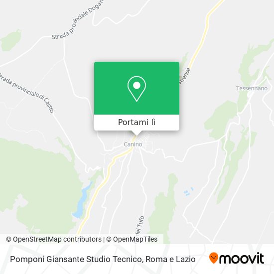 Mappa Pomponi Giansante Studio Tecnico