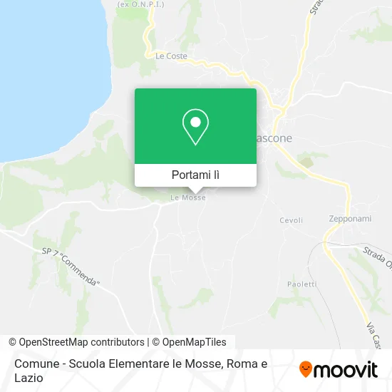 Mappa Comune - Scuola Elementare le Mosse