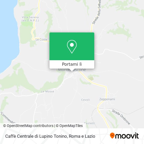 Mappa Caffè Centrale di Lupino Tonino