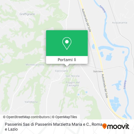 Mappa Passerini Sas di Passerini Marzietta Maria e C.