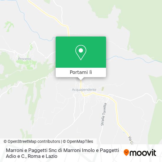 Mappa Marroni e Paggetti Snc di Marroni Imolo e Paggetti Adio e C.