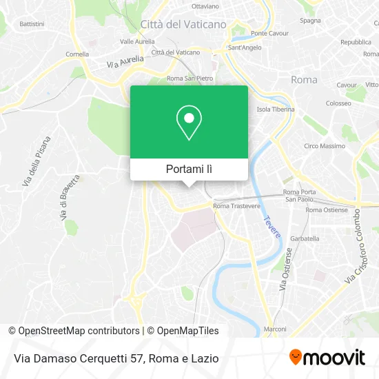 Mappa Via Damaso Cerquetti 57