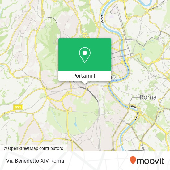 Mappa Via Benedetto XIV