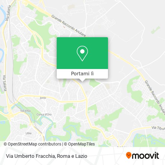 Mappa Via Umberto Fracchia