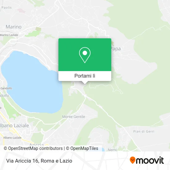 Mappa Via Ariccia 16
