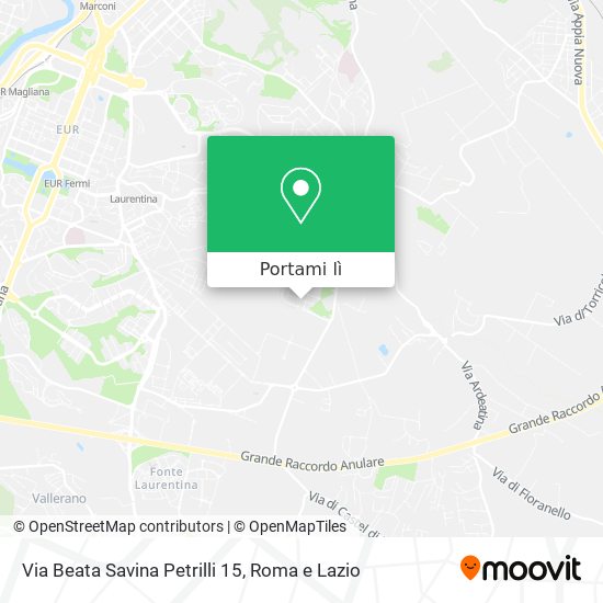 Mappa Via Beata Savina Petrilli 15