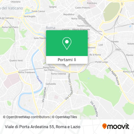 Mappa Viale di Porta Ardeatina 55