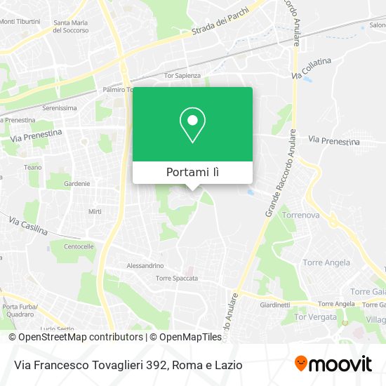 Mappa Via Francesco Tovaglieri 392