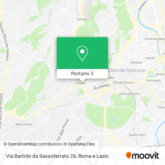 Mappa Via Bartolo da Sassoferrato 26