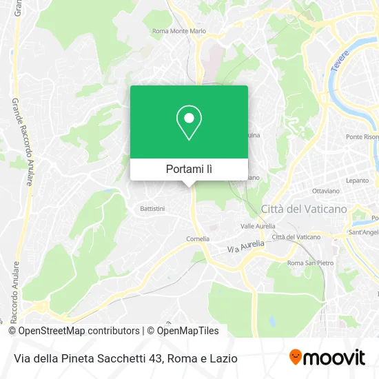 Mappa Via della Pineta Sacchetti 43
