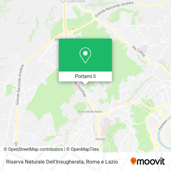 Mappa Riserva Naturale Dell'Insugherata
