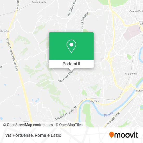 Mappa Via Portuense