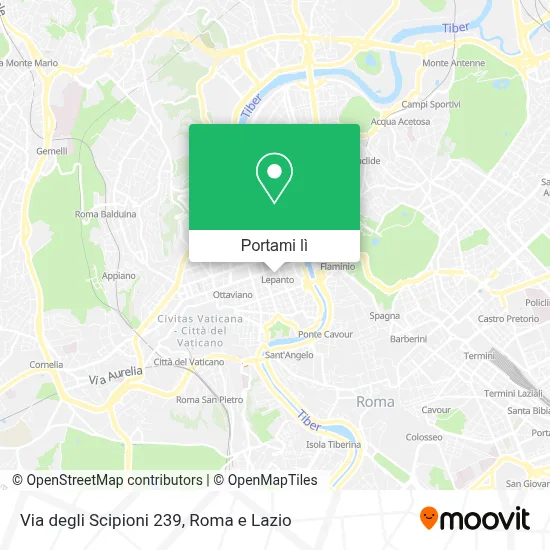 Mappa Via degli Scipioni 239