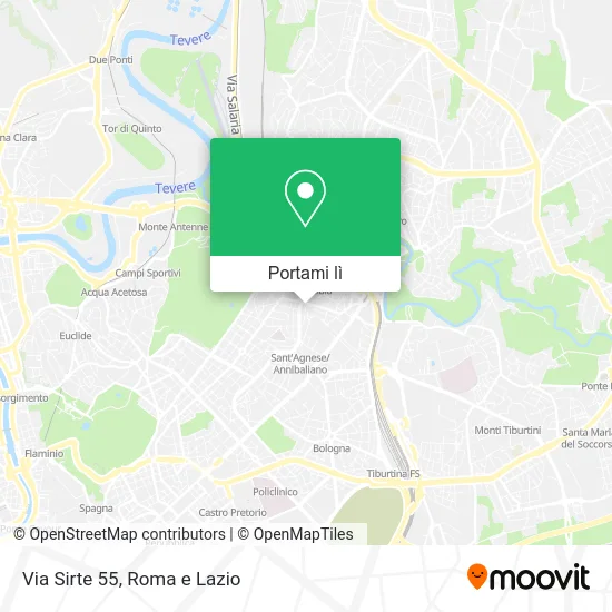 Mappa Via Sirte 55