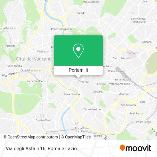 Mappa Via degli Astalli 16