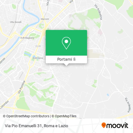Mappa Via Pio Emanuelli 31