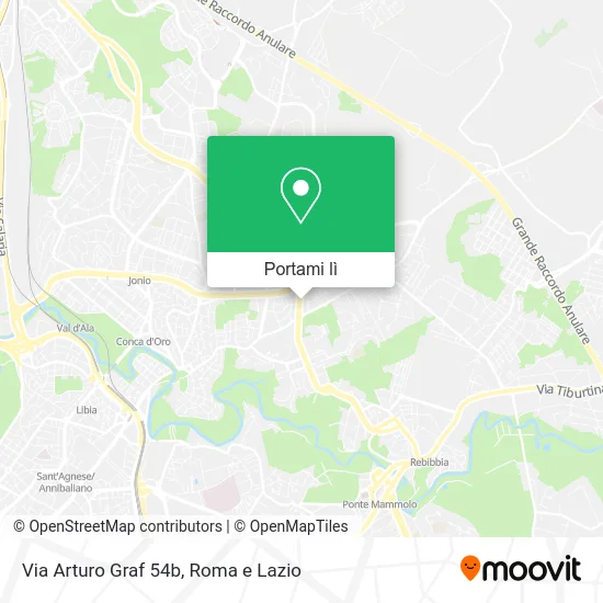 Mappa Via Arturo Graf 54b