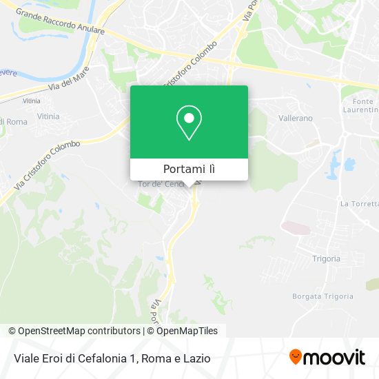 Mappa Viale Eroi di Cefalonia 1
