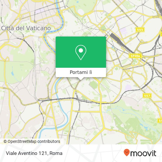 Mappa Viale Aventino 121