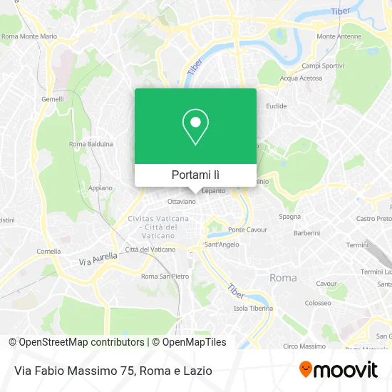 Mappa Via Fabio Massimo  75