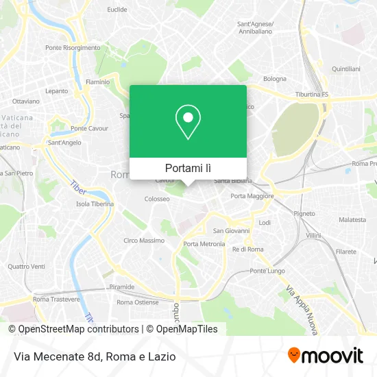 Mappa Via Mecenate  8d