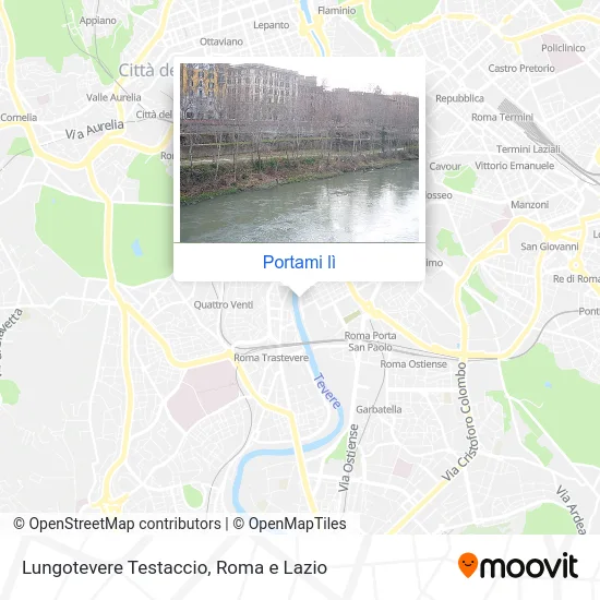 Mappa Lungotevere Testaccio