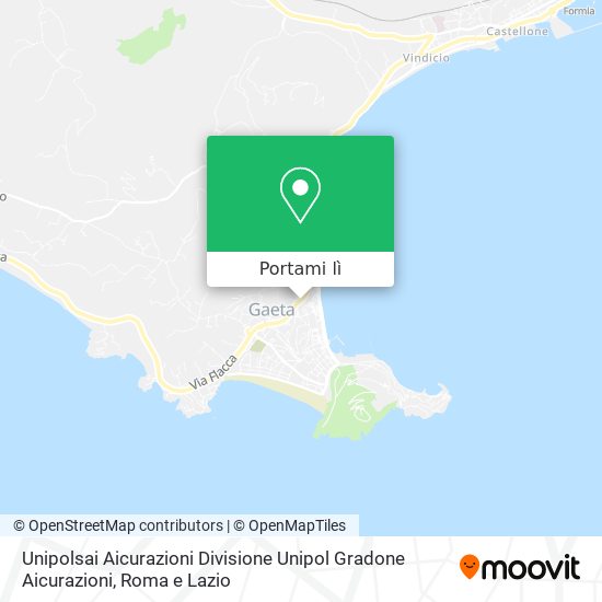 Mappa Unipolsai Aicurazioni Divisione Unipol Gradone Aicurazioni