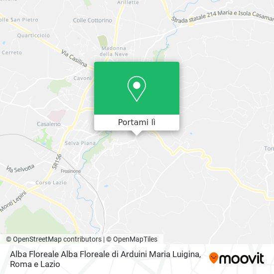 Mappa Alba Floreale Alba Floreale di Arduini Maria Luigina