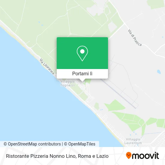 Mappa Ristorante Pizzeria Nonno Lino