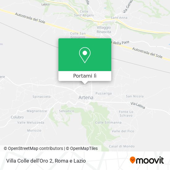 Mappa Villa Colle dell'Oro 2