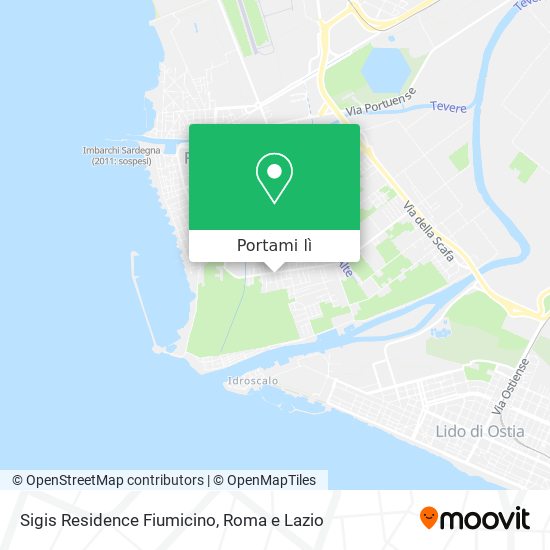 Mappa Sigis Residence Fiumicino