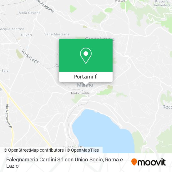 Mappa Falegnameria Cardini Srl con Unico Socio