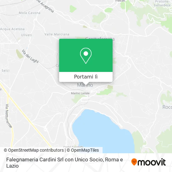 Mappa Falegnameria Cardini Srl con Unico Socio