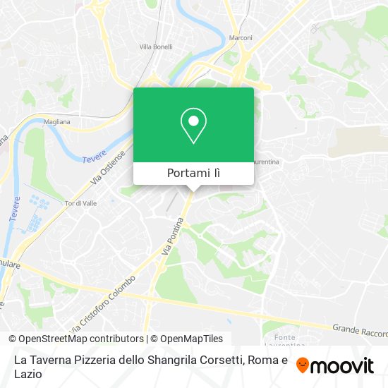 Mappa La Taverna Pizzeria dello Shangrila Corsetti