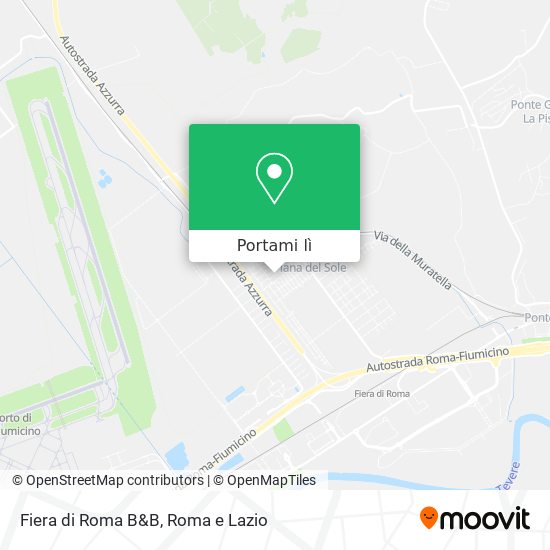 Mappa Fiera di Roma B&B