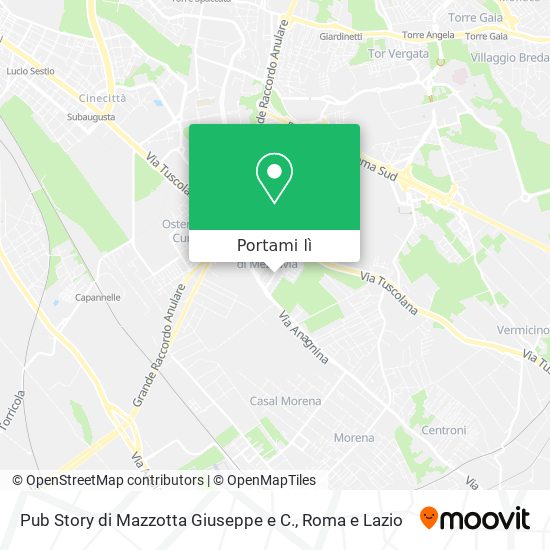 Mappa Pub Story di Mazzotta Giuseppe e C.
