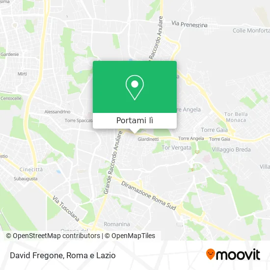 Mappa David Fregone