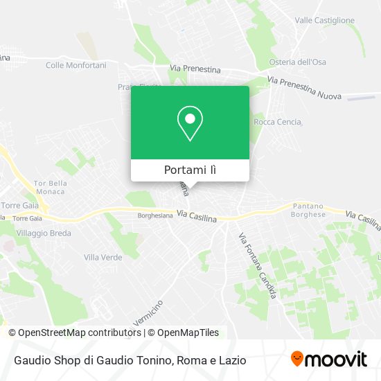 Mappa Gaudio Shop di Gaudio Tonino