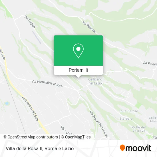 Mappa Villa della Rosa II