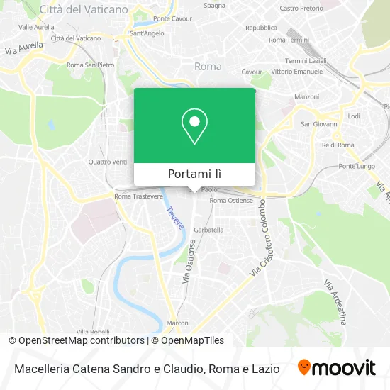 Mappa Macelleria Catena Sandro e Claudio