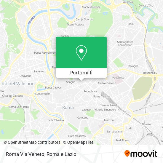 Mappa Roma Via Veneto