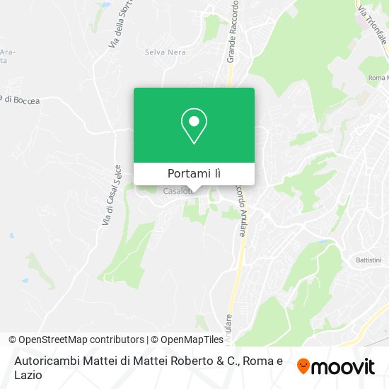 Mappa Autoricambi Mattei di Mattei Roberto & C.