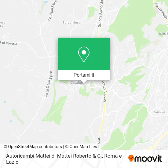 Mappa Autoricambi Mattei di Mattei Roberto & C.