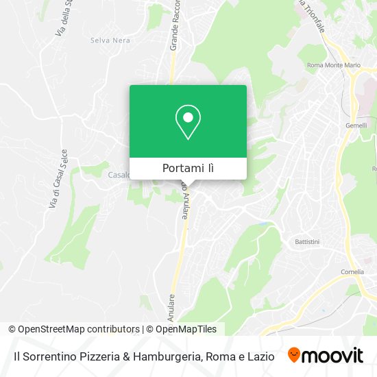 Mappa Il Sorrentino Pizzeria & Hamburgeria