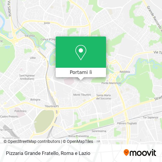 Mappa Pizzaria Grande Fratello