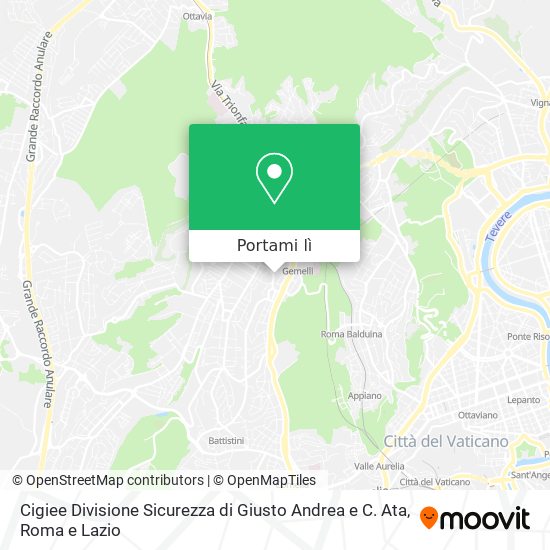 Mappa Cigiee Divisione Sicurezza di Giusto Andrea e C. Ata