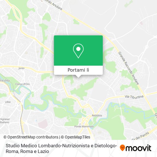 Mappa Studio Medico Lombardo-Nutrizionista e Dietologo-Roma
