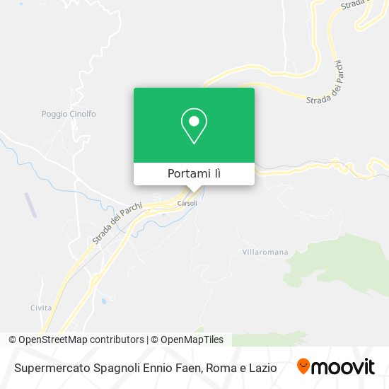Mappa Supermercato Spagnoli Ennio Faen