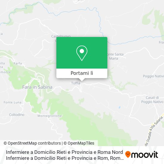 Mappa Infermiere a Domicilio Rieti e Provincia e Roma Nord Infermiere a Domicilio Rieti e Provincia e Rom